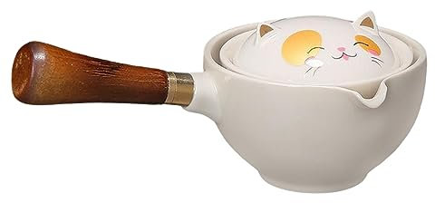 Théière pour chat, théière magique pour chat, théière en céramique à Rotation de 360 degrés pour machine à thé, outil à thé Semi-automatique paresseux, 1 pièce