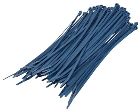KTEC250X4.5MDBL | KTEC 250MM X 4.5MM NYLON 66 BLUE METAL DETECTABLE CABLE TIES, UL94HB FLAMMABILITY (PACK OF 100)