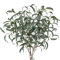 6PCS Kunststoff Pflanzen künstliche Eukalyptusblätter grün, 34'' Langer Stiel gefälschte Eukalyptuszweige, Faux Greenery Arrangement für Frühlingsdekoration, Heimdekoration, Housewarming, Vase Dekor