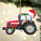 Condlin Personalisierter Traktor-Weihnachtsbaumschmuck, Acryl, Baufahrzeug, hängende Anhänger, Bauernhof-Traktor, Weihnachtsdekoration, Geschenk für Jungen, Mädchen, Kinder, Traktorliebhaber