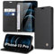 Handyhülle für iPhone 13 Pro Hülle [mit Schutzfolie][Premium PU Leder] Klapphülle Kartenfach Magnetic Ständer Flip Case Cover Etui Tasche Schutzhülle für iPhone 13 Pro 6.1“ (Black)