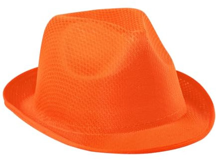 TIENDA EURASIA - Sombreros Fiesta | Pack 5 Sombreros para Fiesta Divertidos | 9 Colores Vivos | Medida 27 x 22 x 11 cm | Sombreros para Eventos, Fiestas, Despedidas, Bodas | (Naranja)
