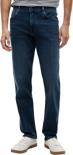 Tommy Hilfiger Straight Denton Jeans Washes Vaqueros, Denim (Tinted Blue), 30W / 30L para Hombre