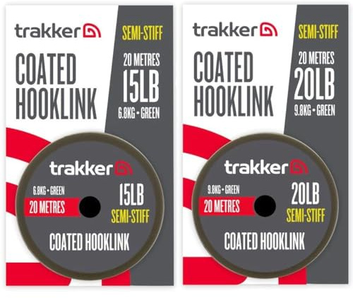 Trakker Hooklink, halbsteif beschichtet, 20 m, Grün