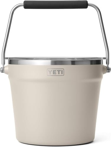 YETI Rambler 7.6L Beverage & Ice Bucket with Lid, Cape Taupe