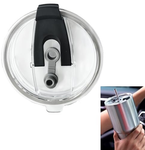 Syiyunran Housse de Rechange Anti Fuite Pour - Couvercle 40 oz Gobelet Peut être Utilisé Comme Paille ou Boire Directement Réutilisable Etanche à la Poussière Isolé Avec cup Accessoires(blanc)