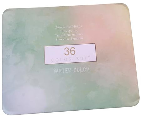 BELLIFFY Aquarellfarben-Set Mit 36 Farben Und Eisenbox Stiftschwamm Für Kinder Und Erwachsene Künstler