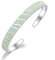 Mode Feine Weiß Feuer Opal Armreifen 925 Splitter Schmuck Für Frauen