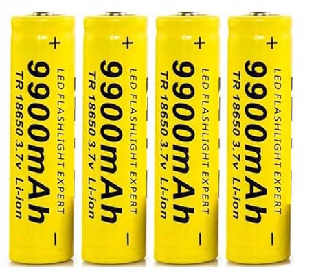 HUOYALU Rechargeable Battery Pack 3.7V 9900 mAh High Capacity lithium Ions Battery, Top with Button for Package