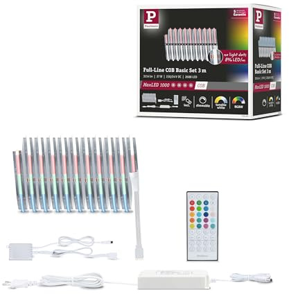 Paulmann 71201 MaxLED 1000 LED Strip Full-Line COB Basic Set 3m 27W 1038lm/m 896 LEDs/m RGBW 60VA