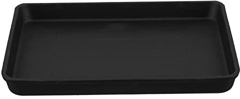 HOMOBABE Sartén de Hierro para Barbacoa 40X25Cm Plancha Antiadherente para Camping y Parrilladas Bandeja de Asar Resistente