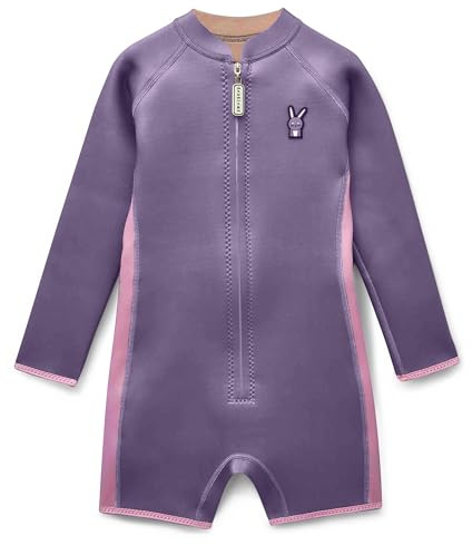 Roarsome Kids Wetsuit - Soft Fleece Lining & Easy Front Zip | 3mm Neoprene | Wind resistant, 3mm limestone neoprene, Fabric made from sustainable limestone rock