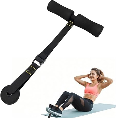 Boriad Nordic Hamstring Curl & Sit-Up Hilfe – Portable Ab Machine für effektives Bauchmuskeltraining – Bauchtrainer für zuhause – Sixpack Trainer,Bauchmuskel Trainingsgeräte,Schwarz