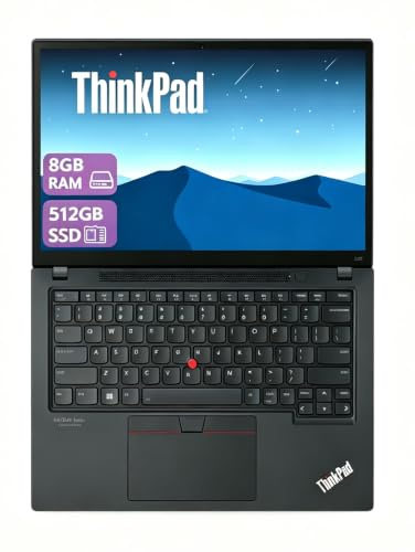 Lenovo ThinkPad X13 Gen 1 Business Laptop, 13,3 FHD (1920 x 1080), Intel Core i7-10510U, 8 GB RAM, 512 GB SSD, US QWERTY Tastatur, Windows 11 Pro (Generalüberholt)