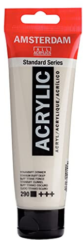 Amsterdam Standard Series Acrylfarbe Tube 120 ml Titanbuff Dunkel 290 (17092902)