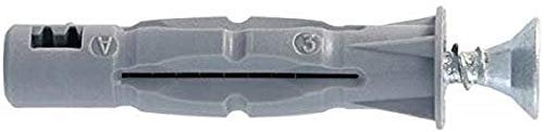 Molly M32810-XJ Chevilles Multimat avec vis à tête fraisée Ø 8 mm, Gris, Set de 10 Pièces