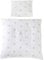 roba Babybettwäsche 80 x 80 Little Stars - Bettwäsche Set 2 teilig mit Stern Motiv - Baby Wiegenset 80x80 Decke & 40 x 35 Kissenbezug aus Baumwolle - Weiß