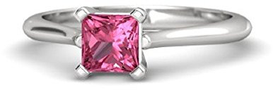 RS JEWELS Femme Argent 925/1000 Argent sterling Saphir rose FASHIONRING