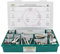 Sortiment M10 DIN 603 Edelstahl A2 (V2A) Flachrundschrauben mit Vierkantansatz (Schlossschrauben) - Set mit Schrauben, Scheiben (DIN 125, 127, 9021) + Muttern (DIN 934, 985) - 144 Teile