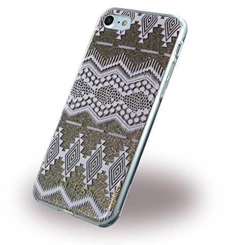 Guess GUHCP7TGTA TRIBAL 3D Effekt TPU Schutzhülle für Apple iPhone SE (2020) /8/7 Taupe
