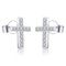AoedeJ 927 Sterling Silber Ohrringe, Zirkonia Religiöse Kreuz Ohrringe Ohrstecker, Ohrringe MäDchen Kinder Ohrringe Schmuck Für Damen Und Herren (Stil 3)