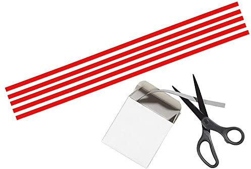 Scrum/Kanban Spaltentrenner, magnetisch haftendes Band, Spaltentrenner für agiles Arbeiten (rot)