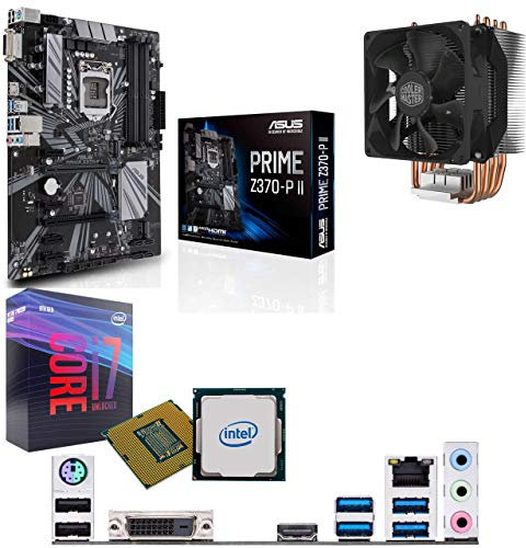 Components4All Intel Coffee Lake Core i7 9700k 3.6GHz (4.9GHz Turbo) CPU, ASUS Prime Z370-P II Motherboard & Cooler Master Hyper Cooler Pre-Built Bundle NO RAM