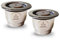 Moonizip Zéro Déchet - Capsules de café rechargeables en INOX compatibles avec Nespresso (2 capsules) + Ebook offert en français
