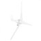 Generatore a turbina eolica, piccola turbina eolica a 3 pale 800W per ricarica domestica marina, lampioni giardino(48V-bianca)