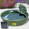 Solar Gartenbrunnen Brunnen Zierbrunnen Zimmerbrunnen Springbrunnen Brunnen mit LED-Licht und Li-Ion-Akku Wasserfall Wasserspiel für Garten, Gartenteich, Terrasse