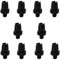 10 Pcs Bike Brake Cable Lever Barrel Adjusters Nut Adjusting Screw Fastener Bolt Brake Accessories Aluminum Alloy M7 Mountain Bike Brake Handle Lever Adjuster for Mountain Bike