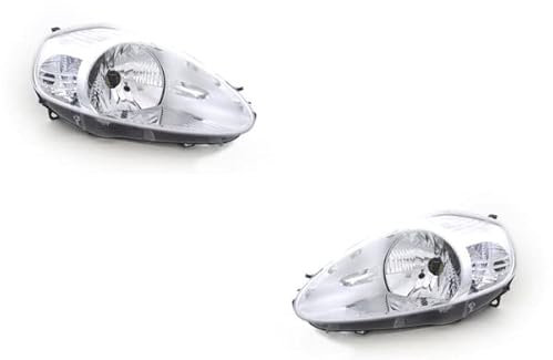 Johns, Scheinwerfer Satz passend für Fiat Punto Scheinwerfer (199) 07/08- H4 Set links & rechts