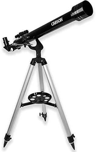 CARSON JC-1000 SkySeeker 40x bis 100x 60mm Refraktor Anfänger Teleskop mit Stativ