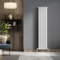 Go Bathrooms Pinta 1600 x 340mm Vertical Radiator Flat Panel Double Column Tall Upright Radiator White Wall Mounted Central Heating Includes Mounting Brackets