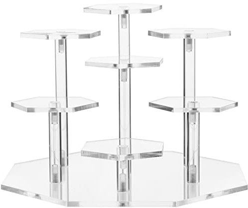 OUNONA Klarer Acryl-Ständer: Mehrschichtiger Acryl-Ständer für Figuren Sammlerstücke Spielzeug Und Puppen Schmuck