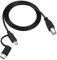 RIIEYOCA Cavo stampante USB C da 3,3 piedi, progettato 2 in 1, cavo stampante da Micro USB a USB