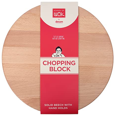 School of Wok Beech Round Chopping Block/Board