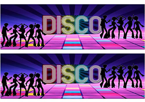 A4 Edible Decor Icing Sheet DISCO Party Dancing Border Edible Cake Topper Decoration