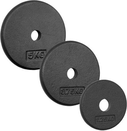 POWER-XTREME Hantelscheiben 30/31 mm | Gusseisen | extra dünne Ausführung | Gewichtsscheiben | Größenauswahl: 1kg | 1,25kg | 1,5kg | 2kg | 2,5kg | 3kg | 3,75kg | 4kg | 5kg (5kg)