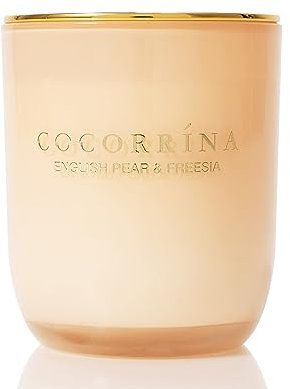 Cocorrína Candle Duftkerze im Glas - Englische Birne & Freesie, Brenndauer bis zu 40 Stunden, Natürliche Soja-Kerze, Weihnachten Geschenk Kerze, 180g
