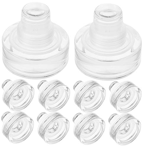 Lot de 10 bouchons en liège pour boissons, , bouchons en verre, bouchons de vin, bouchons en verre, bouchons en cristal, bouchons de vin, bouchons en gel de silice