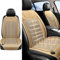 NAIRE Housse de Siège Réfrigération pour Tesla Model 3 Model S Model X,Ventilé Protection de siège Respirante 12V Cooler Coussin,A/Beige-A/Single Block