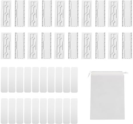 Lot de 10 supports de prise auto-adhésifs sans perforation avec sac de rangement 1 pièce, support de prise de courant, support de multiprise et support de montage mural autocollant (blanc)