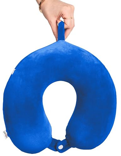 WINLIFE Memory Foam Nackenkissen Stützkissen luxuriöses kompaktes Schlafrestkissen (Blau)