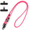 xiaowanwan Handykette Universal,Verstellbar Handyband zum Umhängen,Handy Umhängeband,Handykette Ohne Hülle,Abnehmbare Lanyard Handy (Rosa 2)