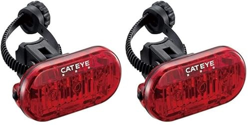 CatEye Rear Bike Light - Bright Triple Rear Bicycle LED with 200hr Battery & IPX6 Waterproof Rating | Flash, Rapid & Constant Modes | Back Light Cycling | Bike Accessories