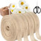Scettar 40m Juteband 2cm, 4 Roller Dekoband Natur Jute Mit Schere, Burlap Band Vintage, Vintage Geschenkband Jute Dekoband Jute Für Handwerkliche Geschenkverpackungen, Hochzeitsfeiern Und Kranzbinden