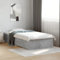 Faroom Bett mit Stauraum 90x190 cm Einzelbett mit Schubkästen Holzbett Stauraumbett Kinderbett Jugendzimmer Kojenbett Jugendbett mit Lattenrost Betongrau