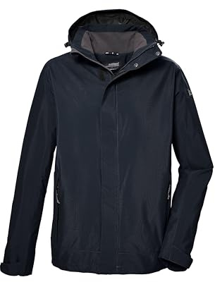 killtec Herren Funktionsjacke/Outdoorjacke mit abzippbarer Kapuze KOS 87 MN JCKT, dunkelnavy, 5XL, 43281-000
