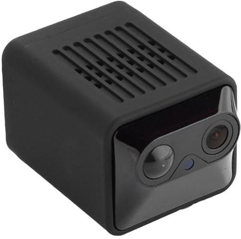 Clyictz IP-Kamera, HD-Kamera, Überwachungsvideo, APP, UBox, PIR, Drahtlose Kamera mit Körpererkennung, Schwarz, 1 Set